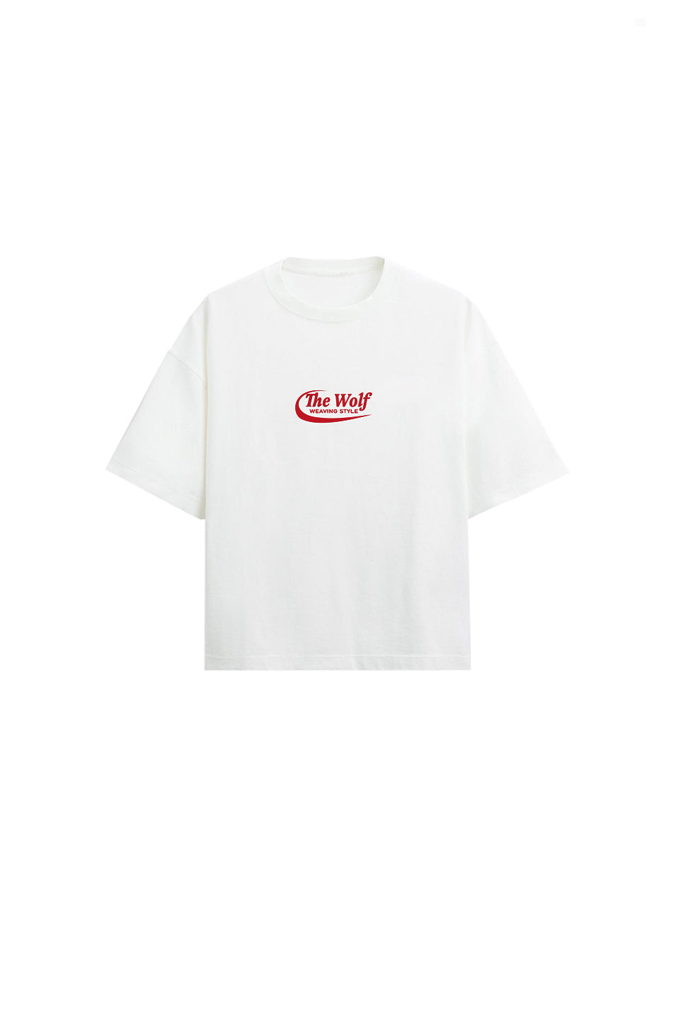 Polera Don't Look Back Blanca Heavy Weight 280 gr