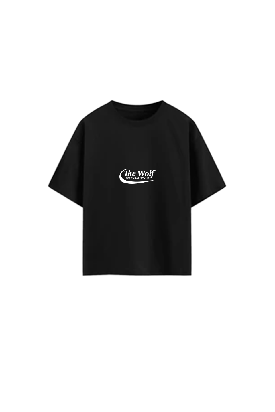 Polera Don't Look Back Negra Oversize Heavy Weight 280 gr