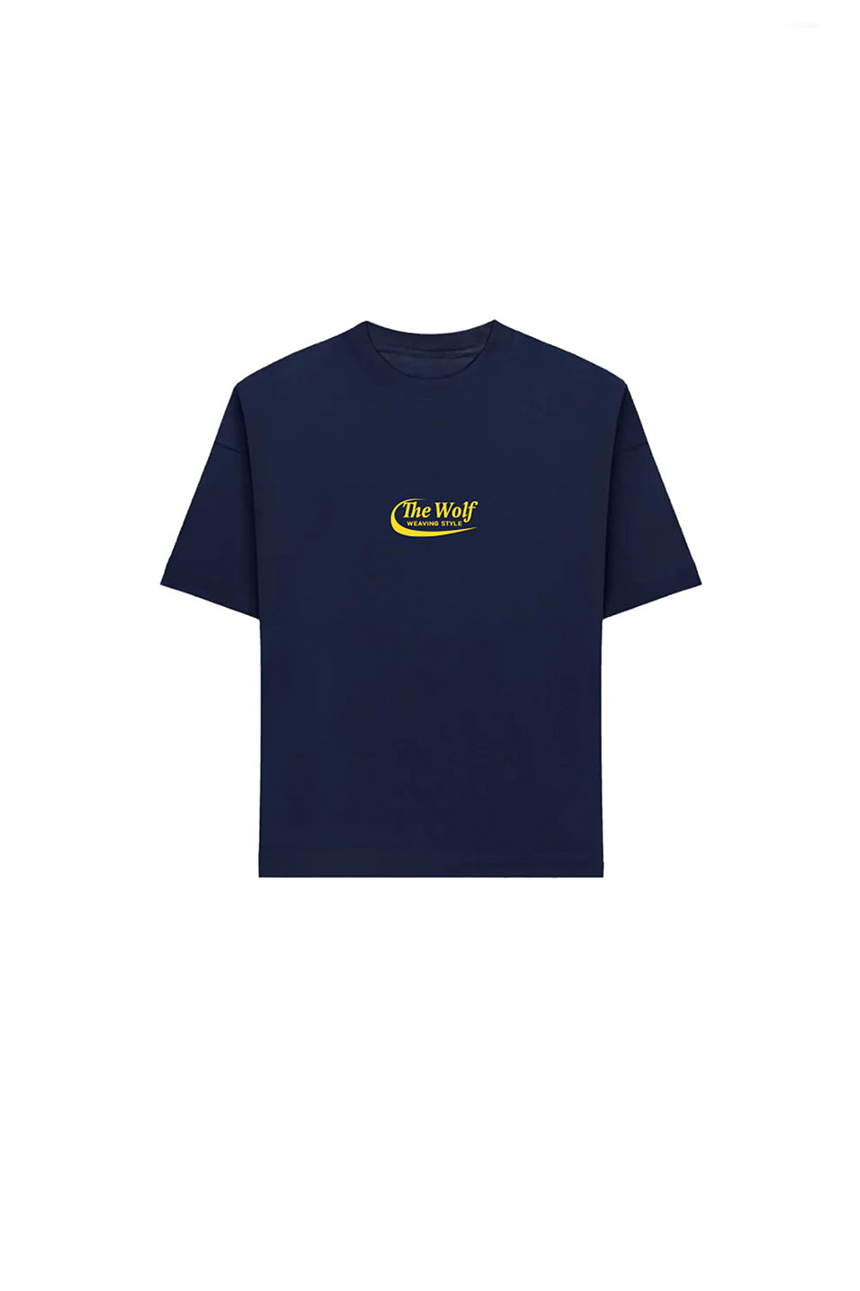 Polera Don't Look Back Azul Marino Heavy Weight 280 gr