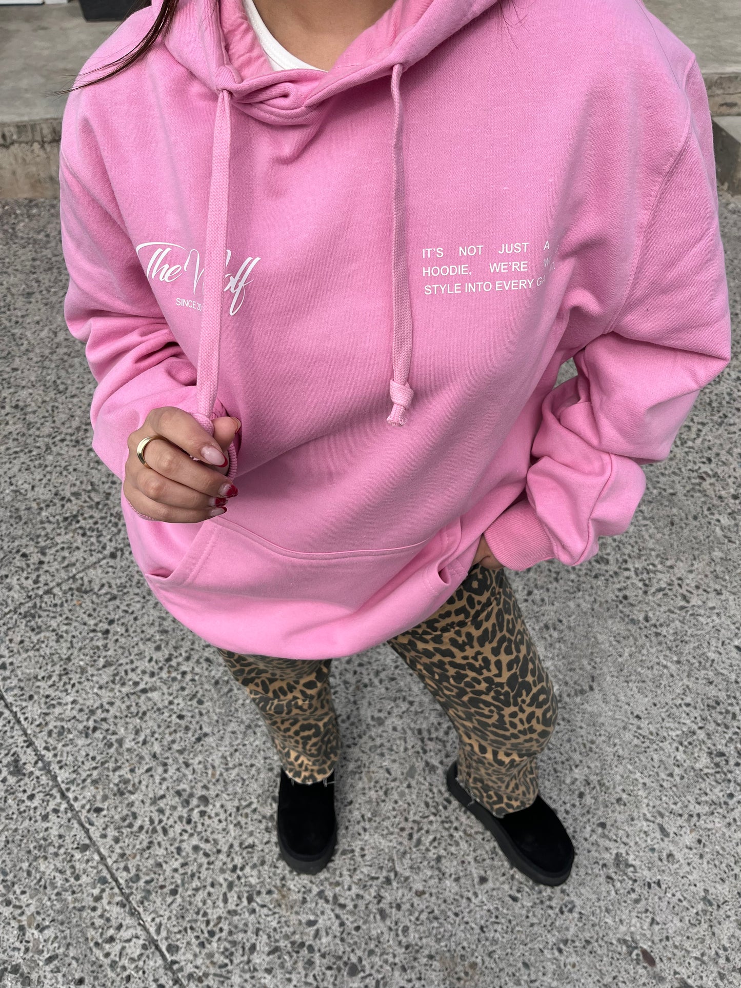 Hoodie style rosado