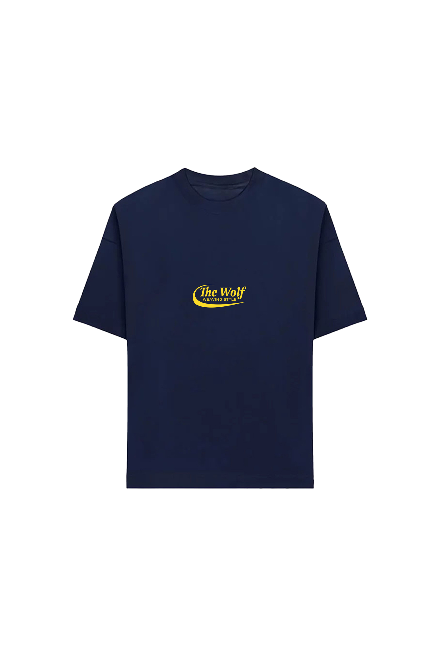 Polera Don't Look Back Azul Marino Heavy Weight 280 gr