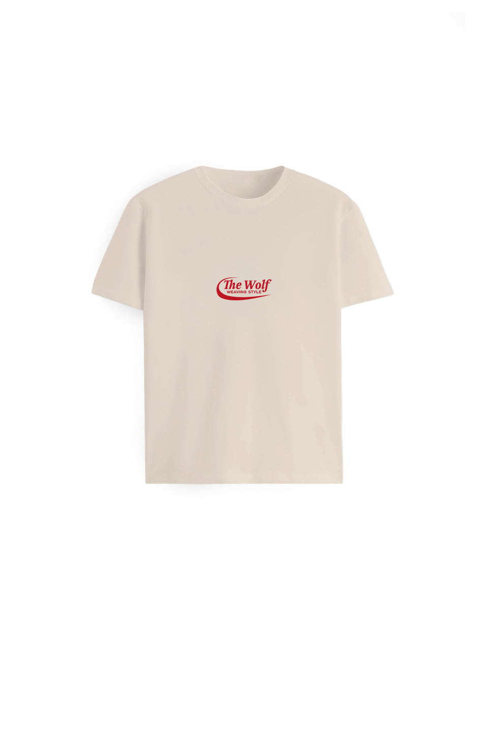 Polera Don't Look Back Beige Oversize Heavy Weight 280 gr