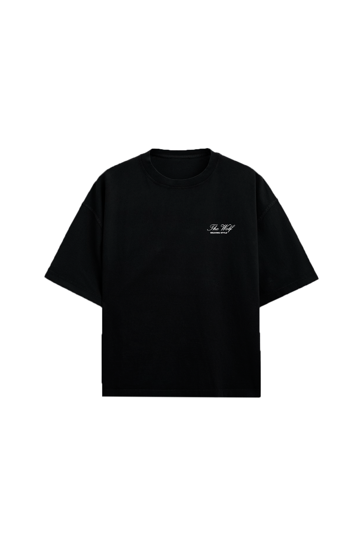 Polera elemental negra boxyfit