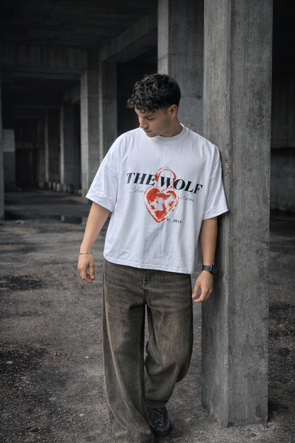 Polera Not San Valentin Blanca