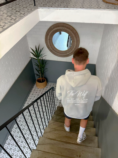 Hoodie style beige