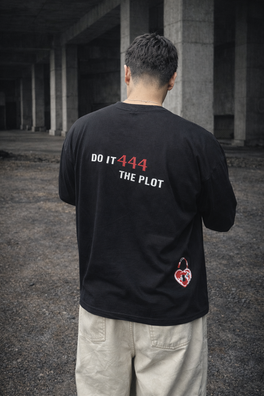 Polera Not San Valentin Negra