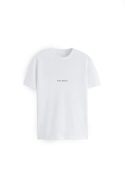 Polera básica blanca oversize heavy weight