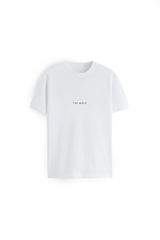 Polera básica blanca oversize heavy weight
