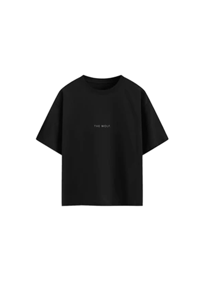 Polera Básica Negra Oversize Heavy Weight 280 gr NUEVA