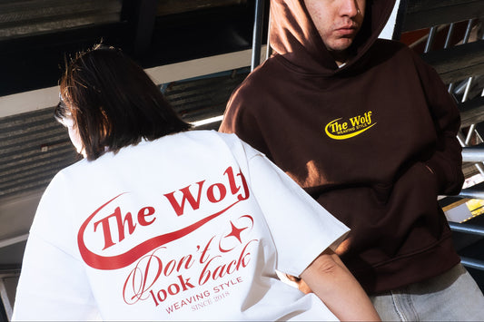 Hoodie Don't Look Back Café Boxyfit
