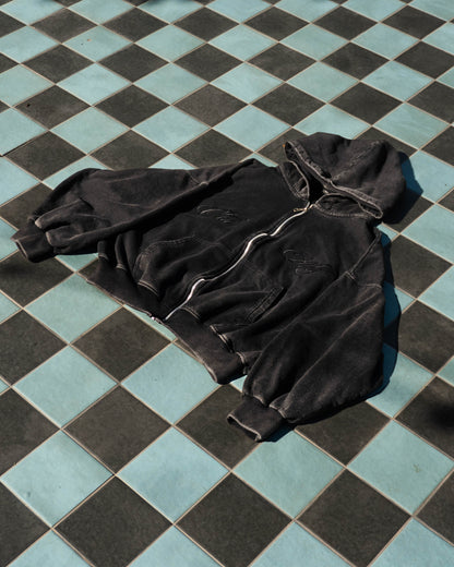 Zipper Acid Wash Negro
