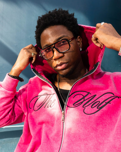 Zipper Acid Wash Fucsia
