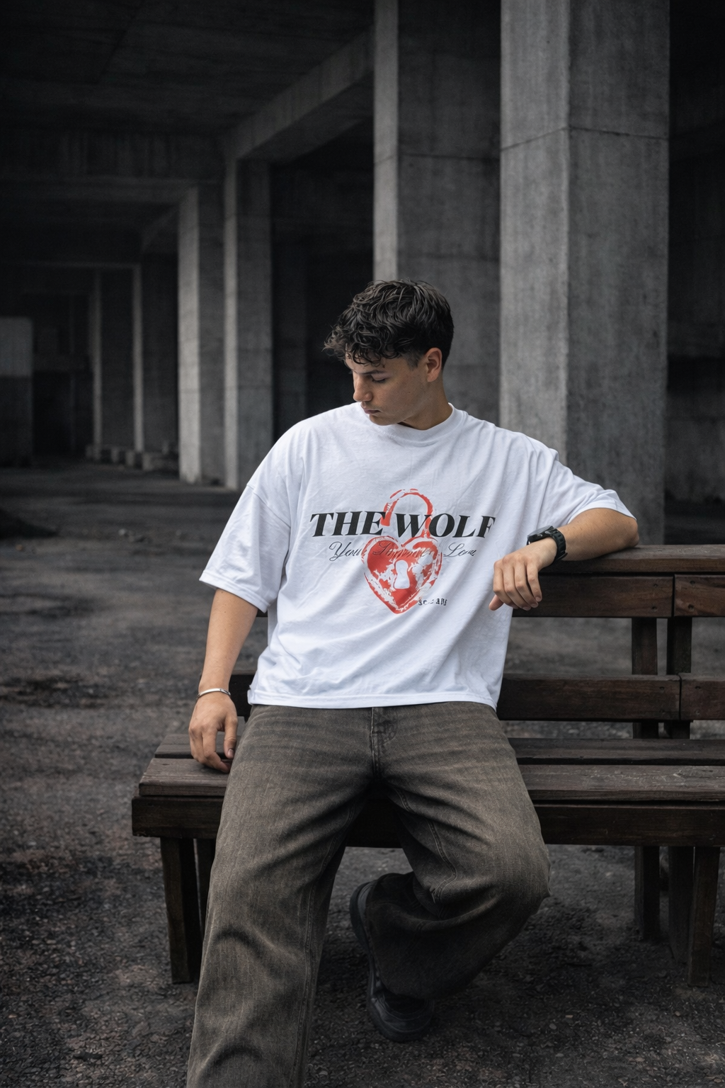 Polera Not San Valentin Blanca