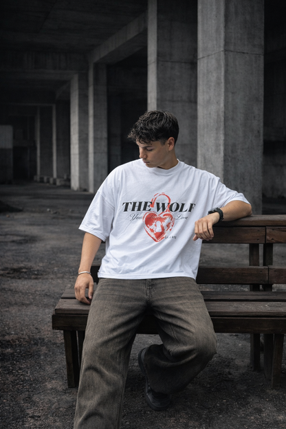 Polera Not San Valentin Blanca