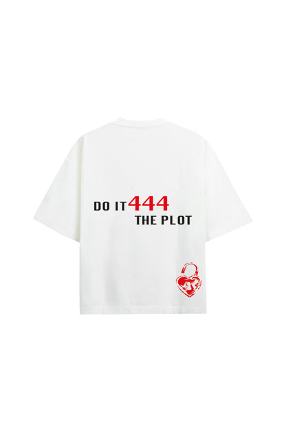 Polera Not San Valentin Blanca