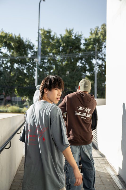 Polera elemental gris