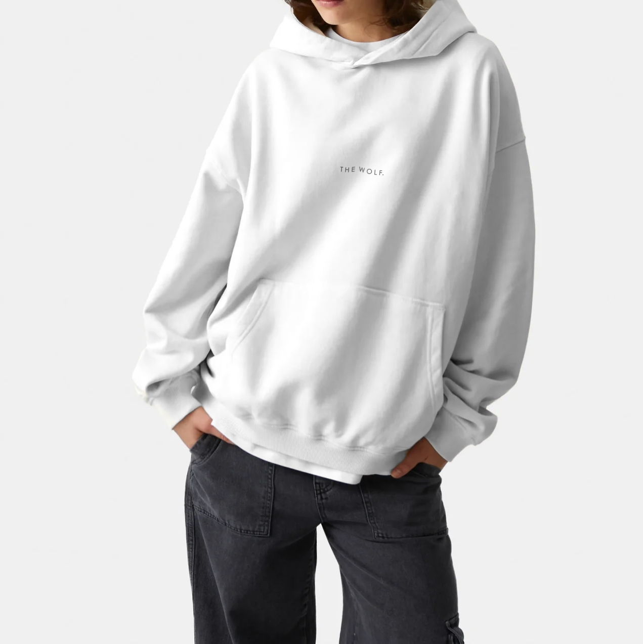 Hoodie básico blanco