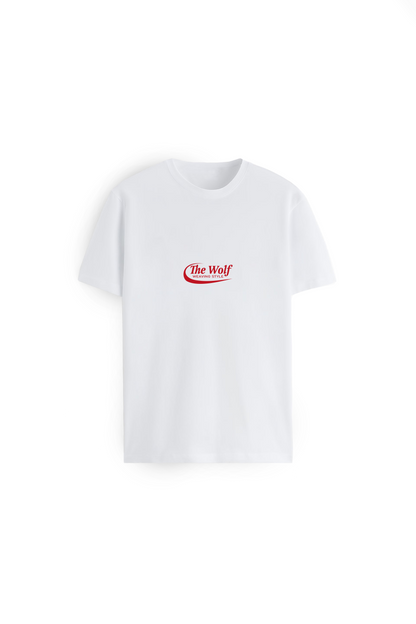 Polera Don't Look Back Blanca Heavy Weight 280 gr