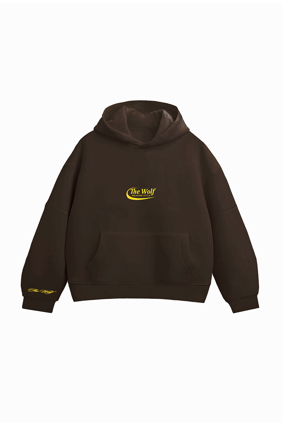 Hoodie Don't Look Back Café Boxyfit