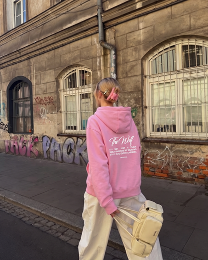Hoodie style rosado