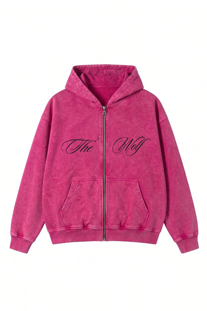 Zipper Acid Wash Fucsia