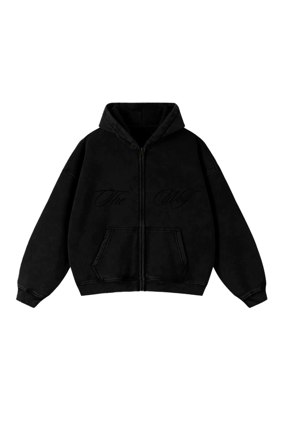Zipper Acid Wash Negro