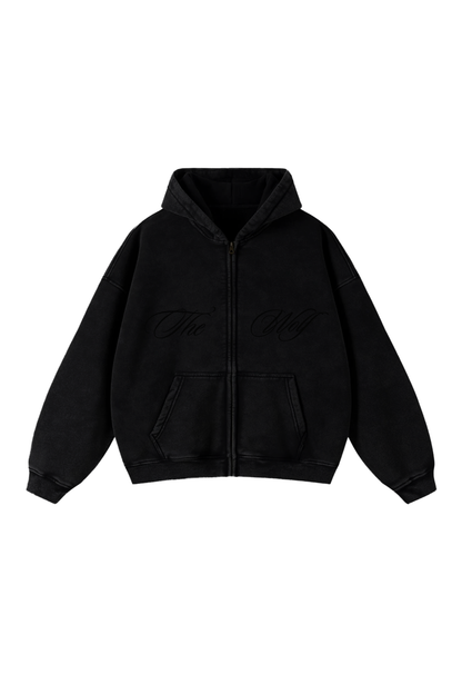 Zipper Acid Wash Negro