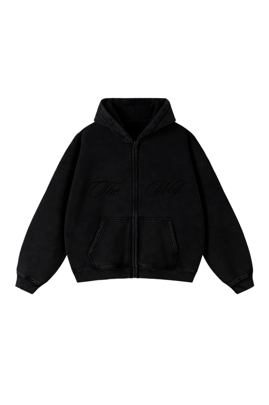 Zipper Acid Wash Negro