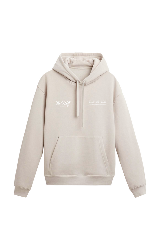 Hoodie style beige